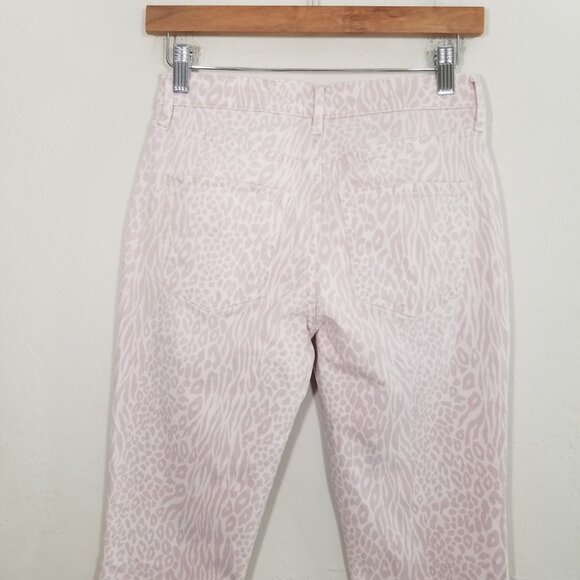 Express Animal Print Ankle Legging Mid Rise Stretch Jeans Pants Size 2S - Picture 5 of 7